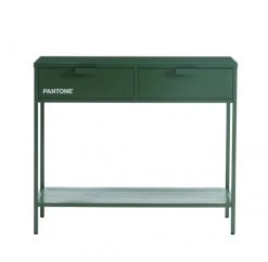 Pantone Consoles Et Drapiers Console Métal Vert Olive 100cm