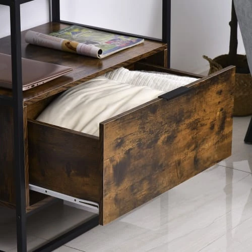 Homcom Consoles Et Drapiers Console Meuble De Rangement Style Industriel Vintage 7 Homcom Consoles Et Drapiers Console Meuble De Rangement Style Industriel Vintage – Image 5