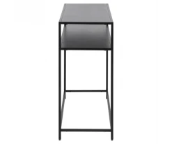Meubles & Design Consoles Et Drapiers Console Minimaliste 2 Plateaux En Métal Noir -Marquee Magasin console minimaliste 2 plateaux en metal noir 3