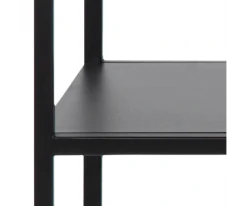 Meubles & Design Consoles Et Drapiers Console Minimaliste 2 Plateaux En Métal Noir -Marquee Magasin console minimaliste 2 plateaux en metal noir 4