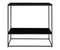Meubles & Design Consoles Et Drapiers Console Minimaliste En Bois Et Métal 80x80cm Noir -Marquee Magasin console minimaliste en bois et metal 80x80cm noir 2