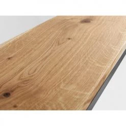 Custom Form Consoles Et Drapiers Console Minimaliste Plateau Chêne Pied Métal Noir L100cm -Marquee Magasin console minimaliste plateau chene pied metal noir l100cm 4