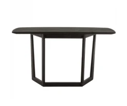 Meubles & Design Consoles Et Drapiers Console Moderne 140cm En Bois Noir -Marquee Magasin console moderne 140cm en bois noir 3