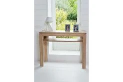 Hellin Consoles Et Drapiers Console Moderne Bois Chêne Blanchi Massif -Marquee Magasin console moderne bois chene blanchi massif 2