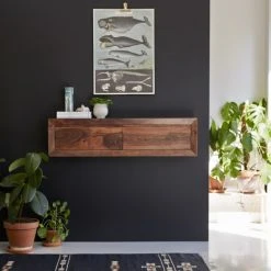 Tikamoon Consoles Et Drapiers Console Murale En Palissandre Massif