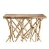 MACABANE Consoles Et Drapiers Console Nature Plateau En Teck Pieds Bois Flotté -Marquee Magasin console nature plateau en teck pieds bois flotte