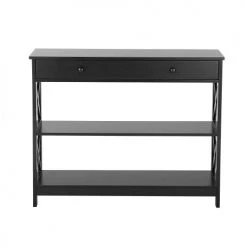 Beliani Consoles Et Drapiers Console Noire -Marquee Magasin console noire 2