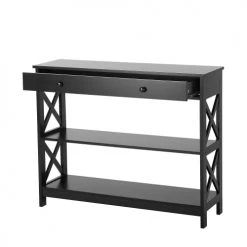Beliani Consoles Et Drapiers Console Noire -Marquee Magasin console noire 3
