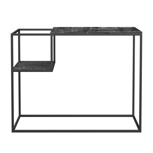 Rendez Vous Déco Consoles Et Drapiers Console Noire En Marbre Et Pieds En Métal 5 Rendez Vous Déco Consoles Et Drapiers Console Noire En Marbre Et Pieds En Métal – Image 3