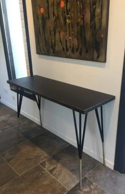 Mathi Design Consoles Et Drapiers Console Noire Pieds En Acier -Marquee Magasin console noire pieds en acier 3