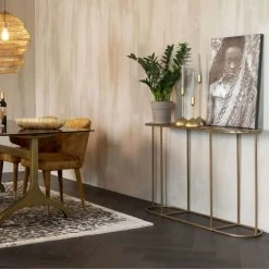 Dutchbone Consoles Et Drapiers Console Ovale En Métal 121cm Or -Marquee Magasin console ovale en metal 121cm or 2