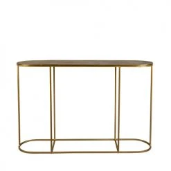Dutchbone Consoles Et Drapiers Console Ovale En Métal 121cm Or