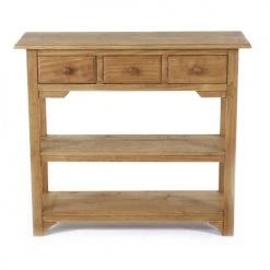 Grenier Alpin Consoles Et Drapiers Console Pin Massif Ciré 3 Tiroirs