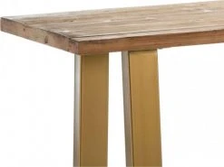 Thai Natura Consoles Et Drapiers Console Plateau Bois Clair Pieds Métal Doré L160cm 7 Thai Natura Consoles Et Drapiers Console Plateau Bois Clair Pieds Métal Doré L160cm -Marquee Magasin console plateau bois clair pieds metal dore l160cm 2