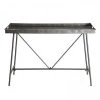 MACABANE Consoles Et Drapiers Console Plateau Zinc Pieds Métal -Marquee Magasin console plateau zinc pieds metal