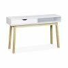 Alice's Garden Consoles Et Drapiers Console Scandinave Blanche Avec Un Tiroir