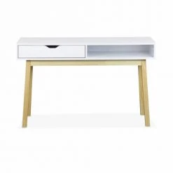 Alice's Garden Consoles Et Drapiers Console Scandinave Blanche Avec Un Tiroir -Marquee Magasin console scandinave blanche avec un tiroir 3
