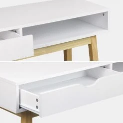 Alice's Garden Consoles Et Drapiers Console Scandinave Blanche Avec Un Tiroir -Marquee Magasin console scandinave blanche avec un tiroir 5