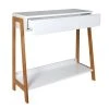 The Home Deco Factory Consoles Et Drapiers Console Scandinave L. 83 X H. 77 Cm Blanc -Marquee Magasin console scandinave l 83 x h 77 cm blanc