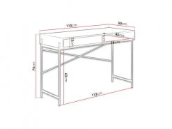 Best Mobilier Consoles Et Drapiers Console Style Industriel 112 Cm Bois -Marquee Magasin console style industriel 112 cm bois 4