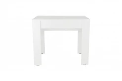 Dmora Tables à Manger Console Table à Manger Extensible Moderne Effet Bois Blanc