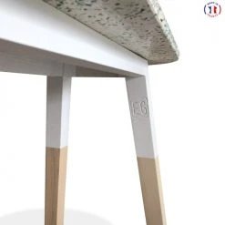 MON PETIT MEUBLE FRANCAIS Consoles Et Drapiers Console Terrazzo Et Frêne Massif 140 Cm -Marquee Magasin console terrazzo et frene massif 140 cm 3