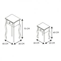 Toilinux Consoles Et Drapiers Duo De Sellette Blanc -Marquee Magasin duo de sellette blanc 2