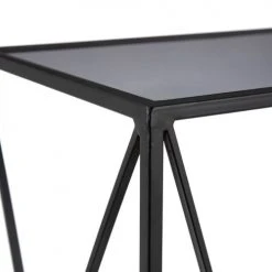 Altobuy Consoles Et Drapiers Lot De 2 Consoles Gigognes Métal Noir Et Verre -Marquee Magasin lot de 2 consoles gigognes metal noir et verre 3