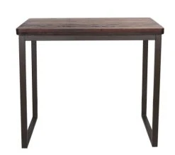 Mathi Design Tables à Manger Mange Debout 120 Cm Acier/bois Massif Foncé -Marquee Magasin mange debout 120 cm acier bois massif fonce 3