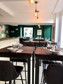 Mathi Design Tables à Manger Mange Debout 70 Cm Acier/bois Massif Foncé -Marquee Magasin mange debout 70 cm acier bois massif fonce 4