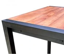 Mathi Design Tables à Manger Mange Debout Carré Bois Massif Et Acier -Marquee Magasin mange debout carre bois massif et acier 2