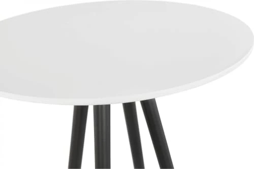 Kokoon Design Tables à Manger Mange-debout Couleur Blanc Et Noir 3 Places D60cm 8 Kokoon Design Tables à Manger Mange-debout Couleur Blanc Et Noir 3 Places D60cm – Image 6