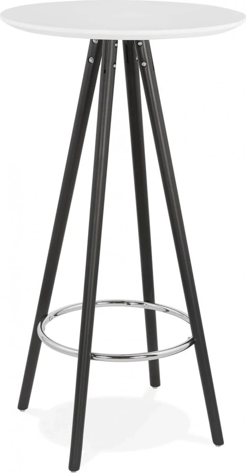 Kokoon Design Tables à Manger Mange-debout Couleur Blanc Et Noir 3 Places D60cm 3 Kokoon Design Tables à Manger Mange-debout Couleur Blanc Et Noir 3 Places D60cm