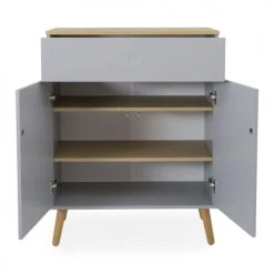 Tenzo Consoles Et Drapiers Petit Buffet En Bois 1 Tiroir 2 Portes L74cm Gris Clair -Marquee Magasin petit buffet en bois 1 tiroir 2 portes l74cm gris clair 3