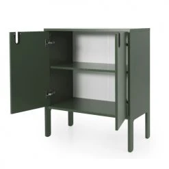 Tenzo Consoles Et Drapiers Petit Buffet En Bois 2 Portes L80cm Vert Kaki -Marquee Magasin petit buffet en bois 2 portes l80cm vert kaki 5