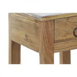 Wadiga Consoles Et Drapiers Sellette En Bois Massif D'acacia H86cm -Marquee Magasin sellette en bois massif d acacia h86cm 1