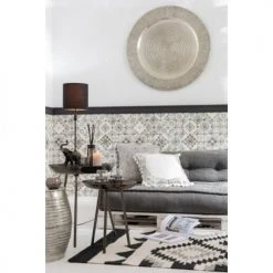 LANADECO Consoles Et Drapiers Set De 3 Tables Gigognes Plateau Rond Métal Mat Gris Foncé H56cm -Marquee Magasin set de 3 tables gigognes plateau rond metal mat gris fonce h56cm 4