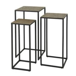 Mathi Design Consoles Et Drapiers Console Acier Et Bronze L75 -Marquee Magasin set de consoles en acier et bronze