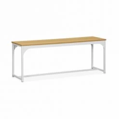 Alice's Garden Tables à Manger Set Table Haute Effet Bois Avec 2 Bancs En Acier Blanc Mat 11 Alice's Garden Tables à Manger Set Table Haute Effet Bois Avec 2 Bancs En Acier Blanc Mat -Marquee Magasin set table haute effet bois avec 2 bancs en acier blanc mat 3