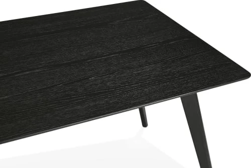 Kokoon Design Tables à Manger Table à Diner En Bois Couleur Noir 4 Places L90cm 7 Kokoon Design Tables à Manger Table à Diner En Bois Couleur Noir 4 Places L90cm – Image 5