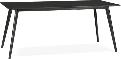 Kokoon Design Tables à Manger Table à Diner En Bois Couleur Noir 4 Places L90cm 3 Kokoon Design Tables à Manger Table à Diner En Bois Couleur Noir 4 Places L90cm