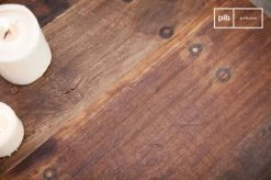 PIB Tables à Manger Table à Diner Industrielle En Bois Marron -Marquee Magasin table a diner industrielle en bois marron 4