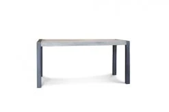 PIB Tables à Manger Table à Diner Vintage En Teck Recyclé Gris