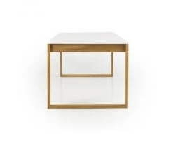 Meubles & Design Tables à Manger Table à Manger 180x90cm En Bois Plateau Blanc -Marquee Magasin table a manger 180x90cm en bois plateau blanc 2