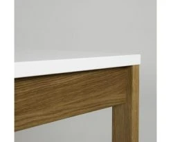 Meubles & Design Tables à Manger Table à Manger 180x90cm En Bois Plateau Blanc -Marquee Magasin table a manger 180x90cm en bois plateau blanc 3