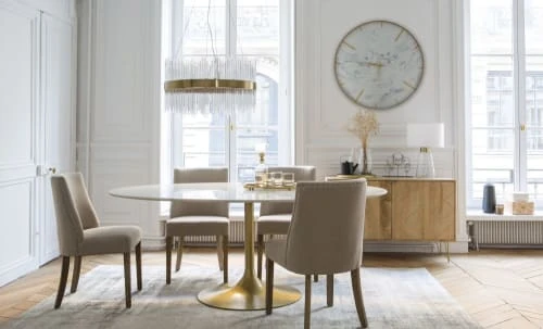 Maisons Du Monde Tables à Manger Table à Manger 4/6 Personnes En Marbre Et Métal L200 7 Maisons Du Monde Tables à Manger Table à Manger 4/6 Personnes En Marbre Et Métal L200 – Image 5