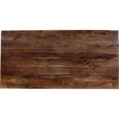 Kare Design Tables à Manger Table à Manger 6 Personnes Acacia Brun Biseauté Et Acier Noir L160 -Marquee Magasin table a manger 6 personnes acacia brun biseaute et acier noir l160 2