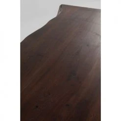 Kare Design Tables à Manger Table à Manger 6 Personnes En Acacia Brun Brut Et Acier L160 -Marquee Magasin table a manger 6 personnes en acacia brun brut et acier l160 1