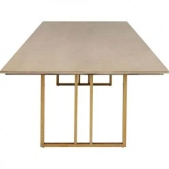 Kare Design Tables à Manger Table à Manger 8/10 Personnes En Frêne Massif Et Acier Doré L200 -Marquee Magasin table a manger 8 10 personnes en frene massif et acier dore l200 4