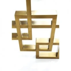 Kare Design Tables à Manger Table à Manger 8/10 Personnes En Verre Et Acier Doré L200 -Marquee Magasin table a manger 8 10 personnes en verre et acier dore l200 4